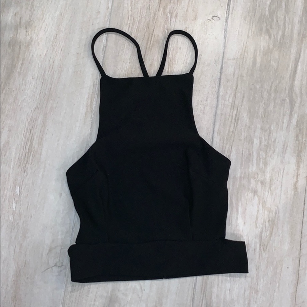Black crop top